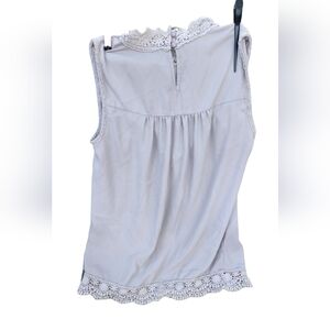 Lace Trim Cream Chemise